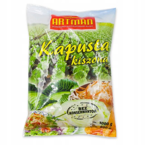 1KG Lahodná kyslá kapusta bez konzervantov 1000g