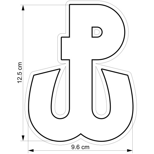 Formička na vykrajovačku na perníčky Patriotic PW FIGHTING POLAND 12,5cm