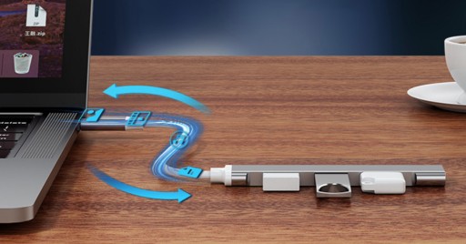 USB HUB TYP C 3.0 PORTOVÝ ROZDELOVACÍ ADAPTÉR 4xUSB