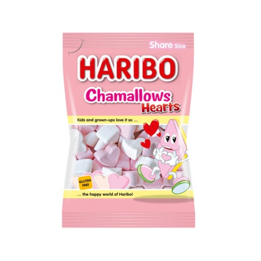 Haribo Sugar Marshmallows ovocné srdiečka Mix Valentínsky darček 175g