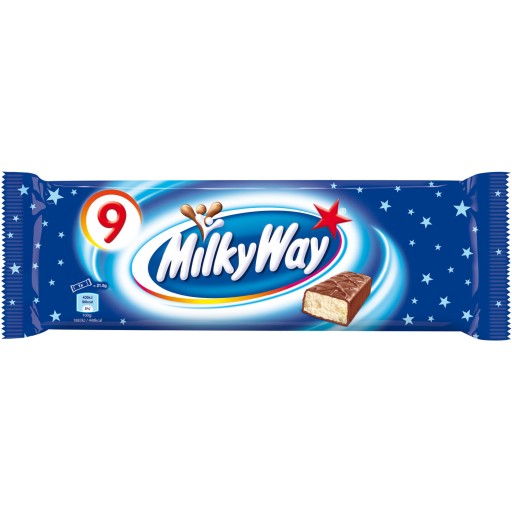 Tyčinky Milky Way 9 kusov, 193,5 g