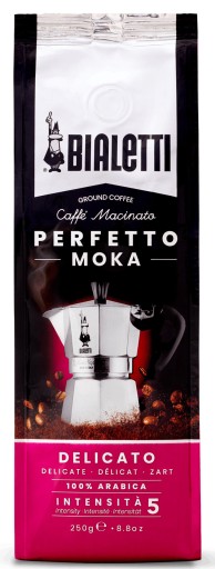 BIALETTI Perfetto Moka DELICATO mletá káva 250g