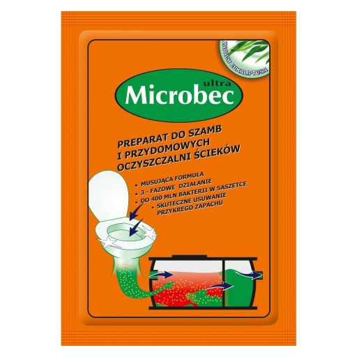 Bros Microbec Prípravok pre septiky a domáce čističky odpadových vôd Eukaliptus 25G