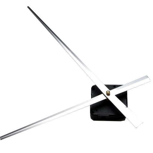 HT mechanizmus, dlhé ručičky, STRIEBORNÁ, 24cm