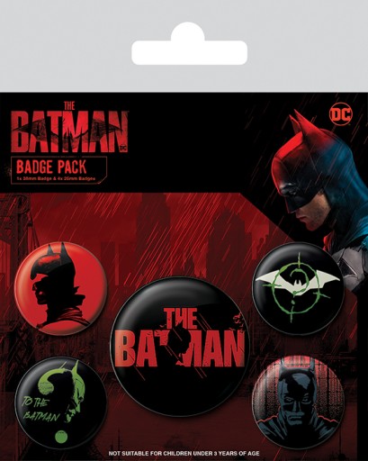 Originálne špendlíky na oblečenie The Batman 5 kusov