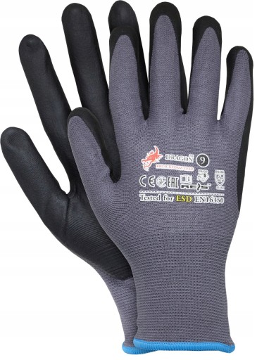 Pracovné rukavice ANTISTATIC ESD GLOVES, veľkosť 9