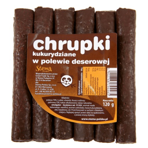 Kukuričné chrumky s čokoládovou polevou