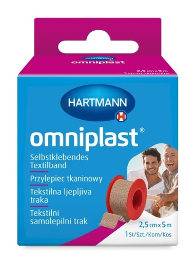 Omniplast lepidlo na tkaniny 2,5cm x 5m 1 ks.