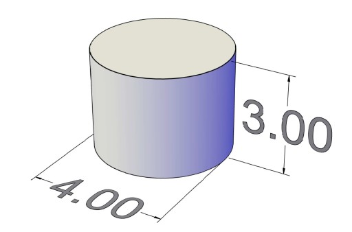 Neodymový magnet valcový MW 4x3 N38 50 ks