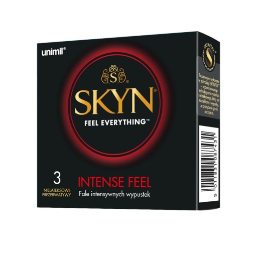 Unimil Skyn Intense Feel Box kondómy 3 ks.