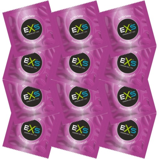 EXS EXTRA SAFE sada kondómov 12 ks, hrubšie steny, bezpečný sex