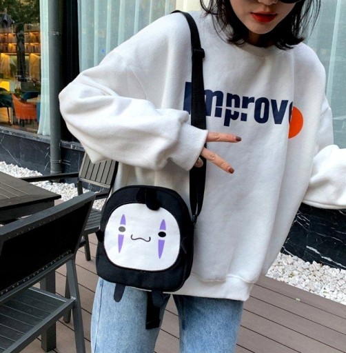 Messenger Bag Peňaženka Face Anime Canvas Cosplay