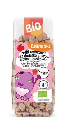 OVOCNÉ ŽELÉ BEZ PRIDANÉHO CUKRU JABLKO - JAHODA