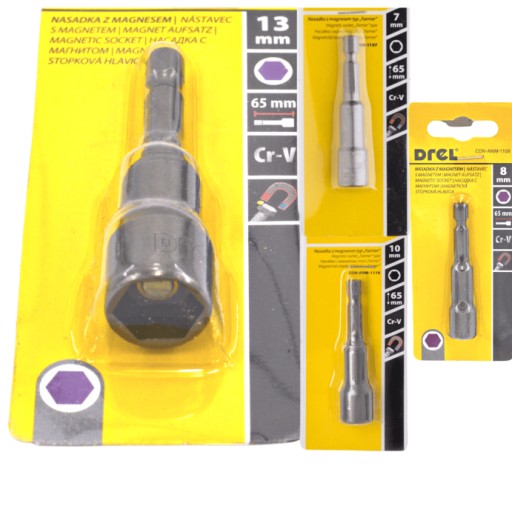 FARMÁRSKY KĽÚČ ZÁSUVKA 7,8,10,13mm 1/4 MAGNET