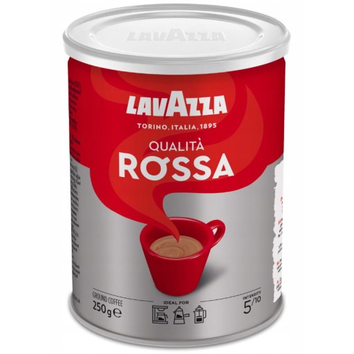Lavazza Qualita Rossa 250g mletá káva v plechovke