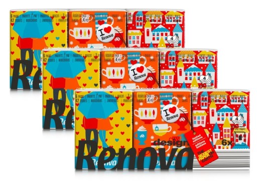 3x Renova Design Cosy vreckové obrúsky 6x7