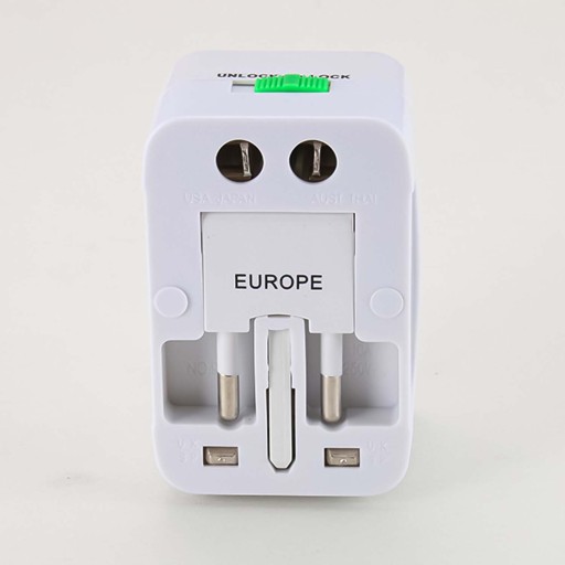 Univerzálny adaptér Adaptér Zásuvky USA UK EU AUST Nabíjačka + 2x USB