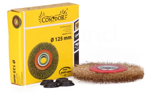 KOTÚČOVÁ KEFA 125mm DRÔT o20 na BRÚSKU