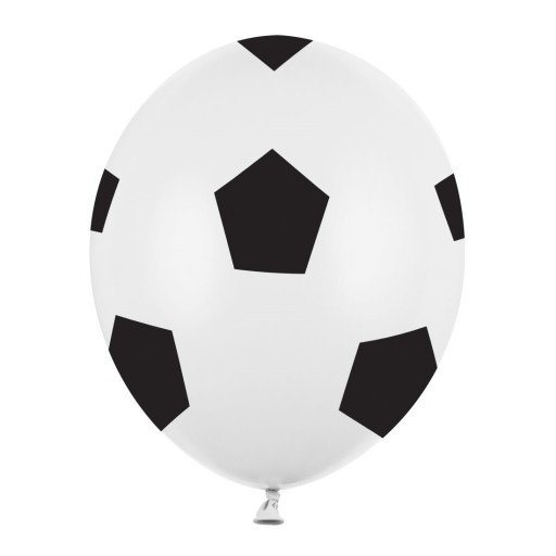 FUTBALOVÉ balóny 30 cm, sada 6 ks, pre fanúšika k narodeninám