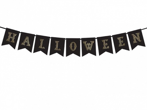 Halloween banner, čierny, 20x175cm Halloween dekorácie Dekorácie Gadgets