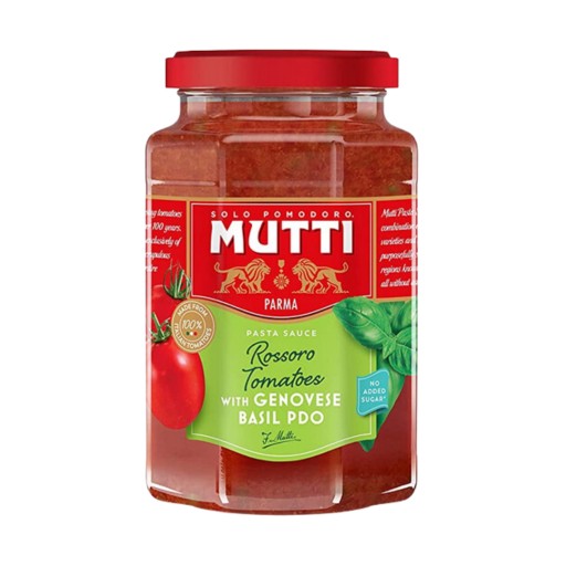 Mutti Basilico Talianska paradajková omáčka s bazalkou, 400g téglik