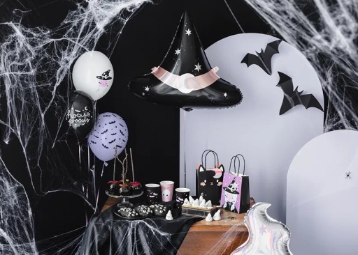 Fóliový balón Čarodejnícky klobúk NA DEKORÁCIU HALLOWEENSKÉ OZDOBY 66cm VEĽKÝ