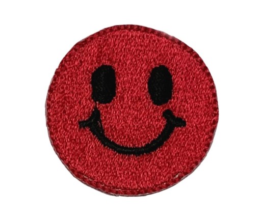 NÁŠIVKA TERMO SMILE NÁŠPIS - 3,5cm - ČERVENÁ