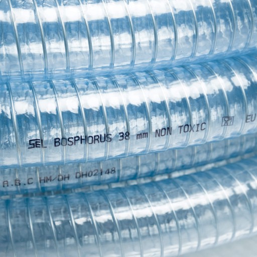 Hadica na nasávanie potravín z PVC 16, vystužená na striekanie
