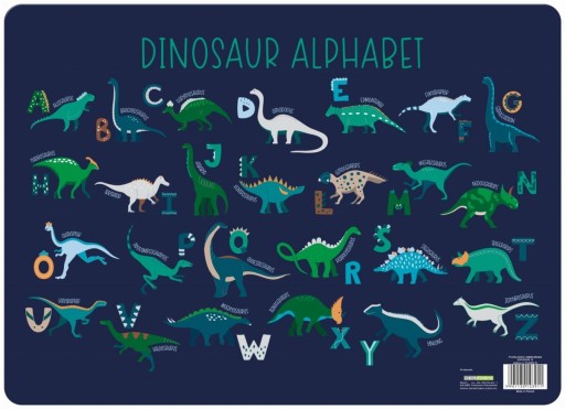 Plastová ochranná laminovaná podložka na stôl DINOSAURS