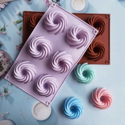 SILIKÓNOVÁ FORMA NA MUFÍNY S OTVORMI silikónové muffiny 6 ks