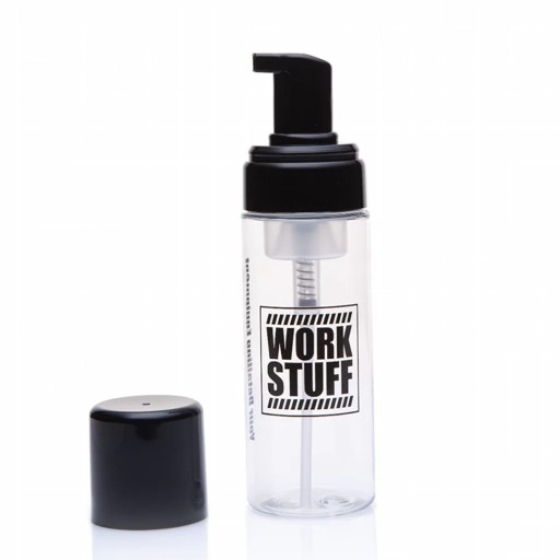 WORK STUFF Foam Bottle PET fľaša so 150 ml dávkovačom peny a atomizérom