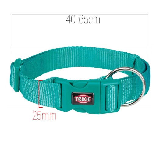Prémiový golier, L–XL: 40–65 cm/25 mm, morská modrá