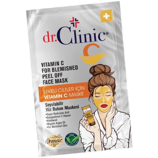 Dr Clinic rozjasňujúca zlupovacia pleťová maska s vitamínom C 12 ml