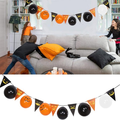 HALLOWEENSKÉ VENCICE S BALÓNMI ZAPAĽUJÚCE TEKVICOVÉ BALÓNY HALLOWEENSKÉ TEKVINY