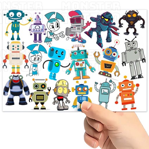 UMÝVAJÚCE DOČASNÉ TETOVANIE PRE DETSKÉ DETSKÉ ROBOTY ORIGINÁLNE DIZAJNY