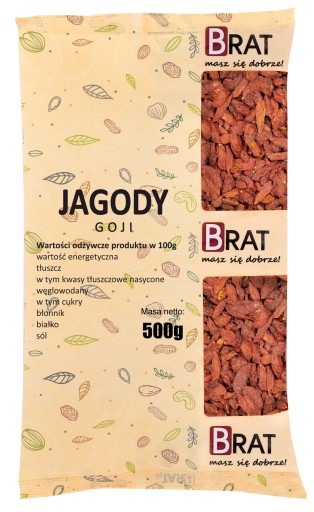 GOJI BERRIES 500g Kvalitné ovocie sušené na slnku