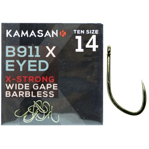 Sharp Strong Háčiky na Method Feeder Kamasan B911X Barbless č.14 10 ks.