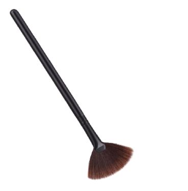 MAKEUP FAN BRUSH ČIERNA 1 KS
