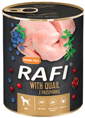 DOLINA NOTECI RAFI krmivo pre psov QUAIL 800g