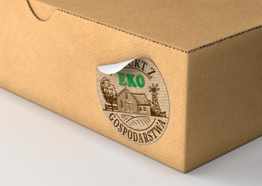Nálepky Etikety Produkt z EKO farmy 48x