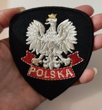 emblém orla PL nášivka na prišitie alebo nažehlenie