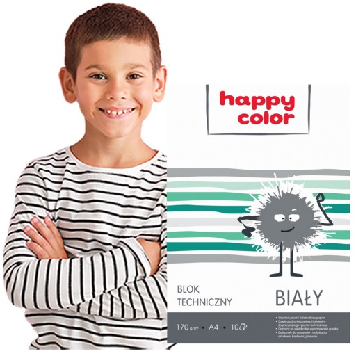 A4 BLOK BIELY BLOK TECHNICKÝ PAPIER ŠKOLSKÝ BLOK