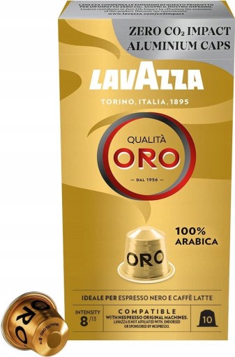 NESPRESSO LAVAZZA Qualita Oro 100% Arb kapsuly 10