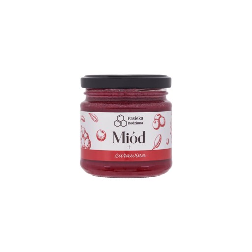 Medová smotana s brusnicami 240g