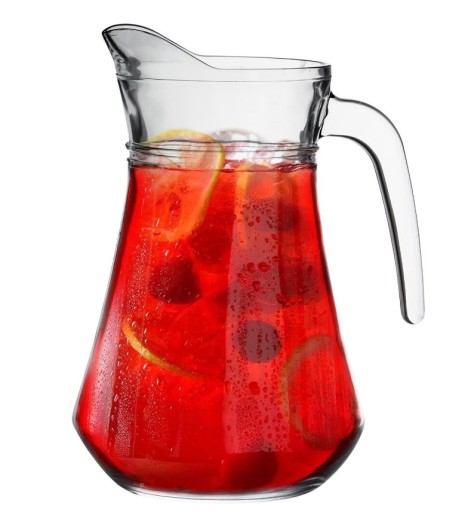 Sklenený džbán na pitie limonádových štiav LARY 1,5L