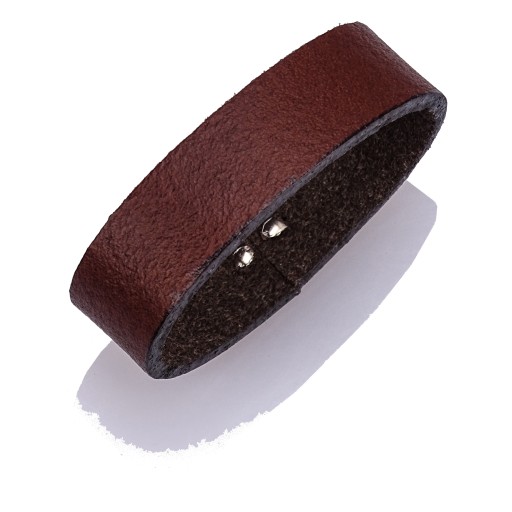 HNEDÁ kožená SÚČKA šírky 4 cm k OPASKU