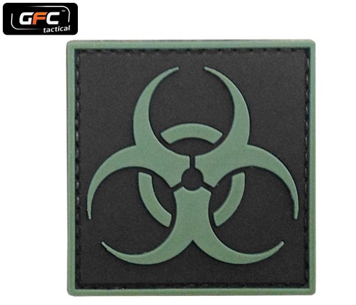 3D SYMBOL BIOHAZARD VELCRO GFC NÁŠIVKA