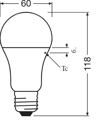 E27 LED žiarovka 10/75W 1055lm 200° 4000K neutrálna biela HODNOTA OSRAM
