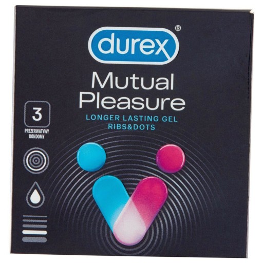 Kondómy Durex Mutual Pleasure Orgazm 3 kusy
