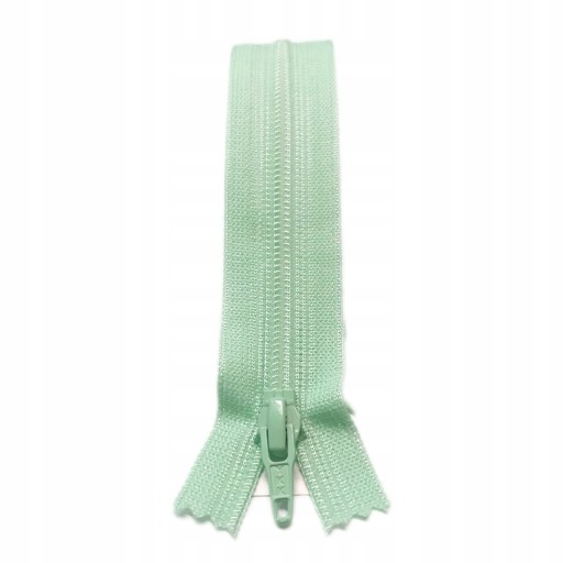 YKK plastový zips 18cm na nohavice MINT 543